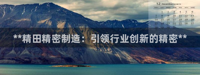 彩神输的钱是赌博还是诈骗：**精田精密制造：引领行业创新的精密**