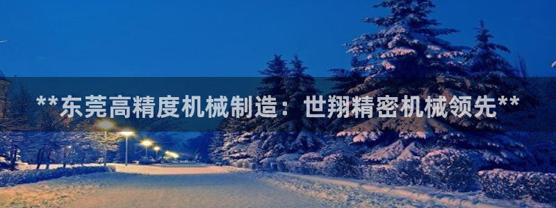 彩神争霸官方下载：**东莞高精度机械制造：世翔精密机械领先**