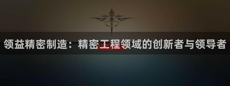 彩神iv能赚钱吗：领益精密制造：精密工程领域的创新者与领导者