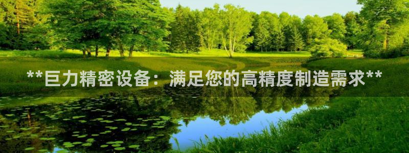 彩神app能挣到钱吗：**巨力精密设备：满足您的高精度制造需求**