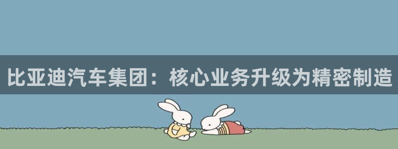 彩神平台是什么套路：比亚迪汽车集团：核心业务升级为精密制造