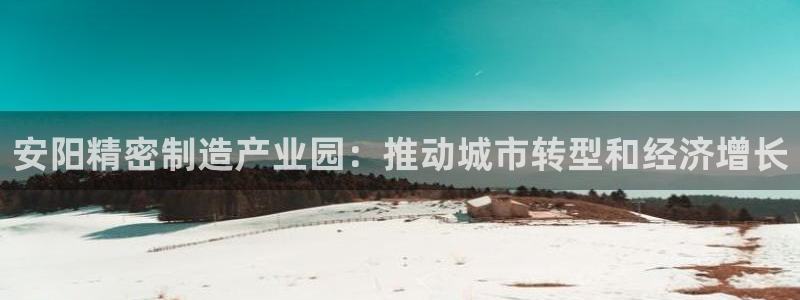 彩神iv真的能赚钱吗：安阳精密制造产业园：推动城市转型和经济增长