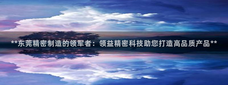 彩神v网赌软件下载：**东莞精密制造的领军者：领益精密科技助您打造高品质产品**