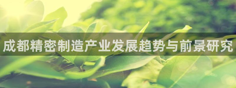 彩神平台能提现吗：成都精密制造产业发展趋势与前景研究
