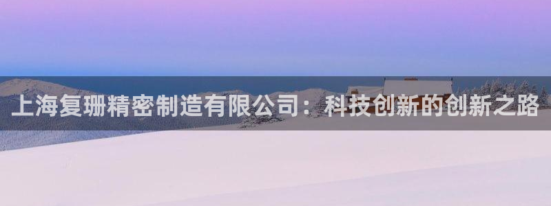 彩神购彩-购彩大厅入口娱乐首选：上海复珊精密制造有限公司：科技创新的创新之路