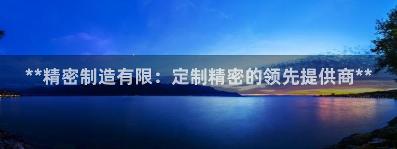 彩神v8手机客户端：**精密制造有限：定制精密的领先提供商**