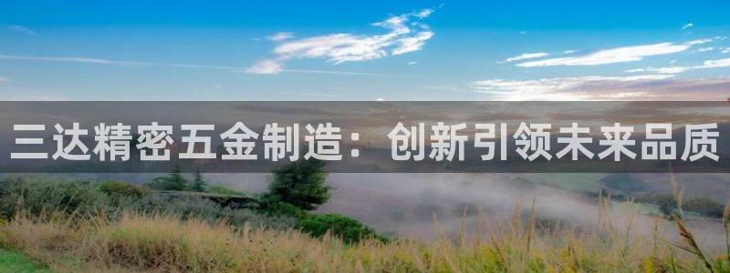 彩神8官网版是正规的吗：三达精密五金制造：创新引领未来品质