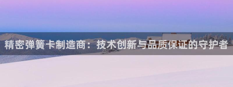 彩神是真的吗：精密弹簧卡制造商：技术创新与品质保证的守护者