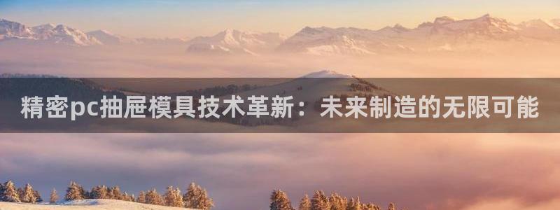 彩神输的钱是赌博还是诈骗：精密pc抽屉模具技术革新：未来制造的无限可能
