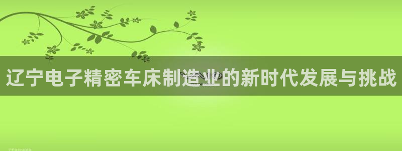 彩神v8app：辽宁电子精密车床制造业的新时代发展与挑战