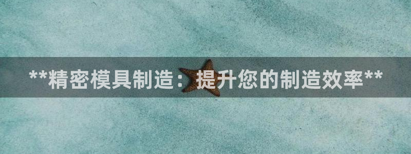 彩神vi争霸官网：**精密模具制造：提升您的制造效率**