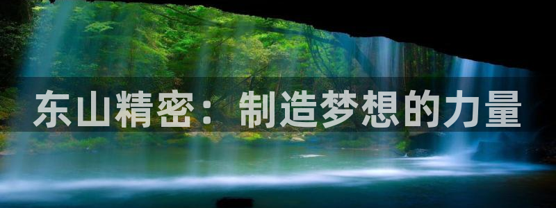 彩神ii官方网：东山精密：制造梦想的力量