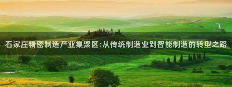 彩神平台：石家庄精密制造产业集聚区:从传统制造业到智能制造的转型之路